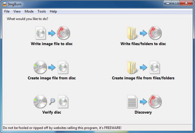 ImgBurn Download - Programma per masterizzare CD e DVD gratis - Come Masterizzare immagini ISO su DVD