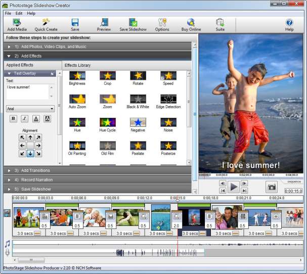 Guida PhotoStage - Guida passo passo per creare video con foto musica voce scritte effetti speciali e transizioni